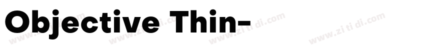 Objective Thin字体转换